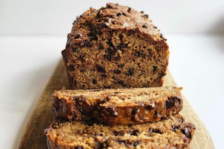 Simple Whole Grain Chocolate Chip Banana Bread