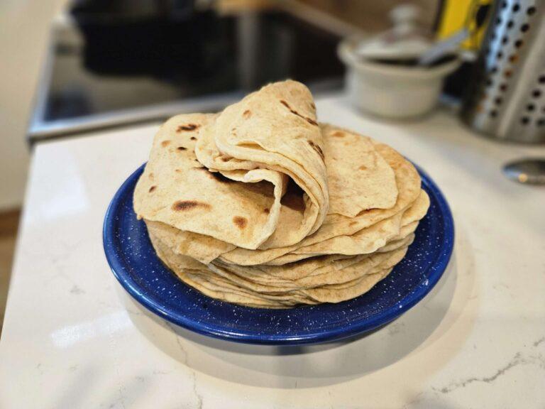 Soft and Easy Sourdough Tortillas