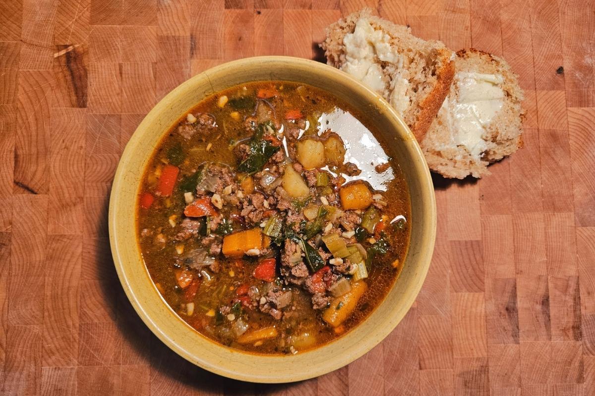 beef and vegetable soup