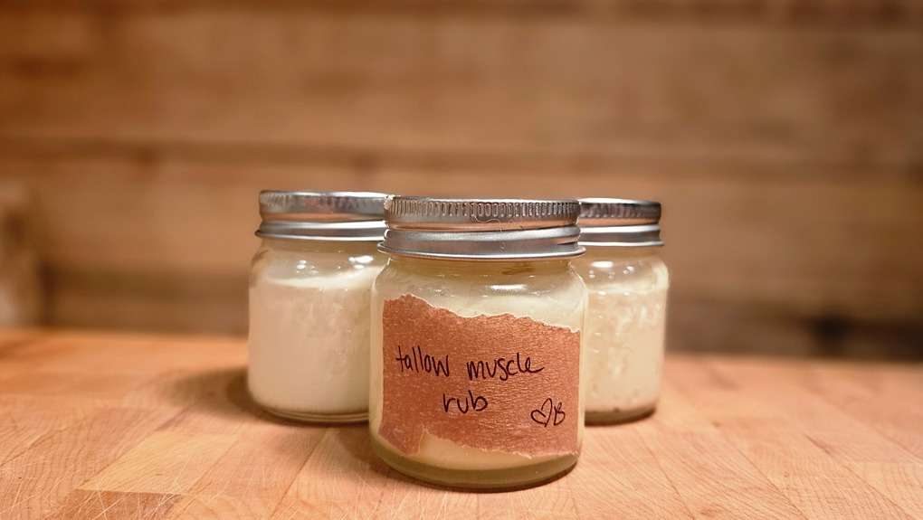 tallow muscle rub
