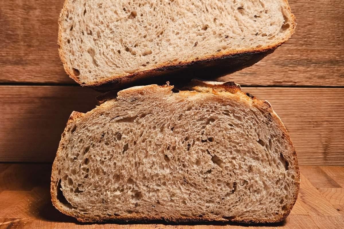 light rye and caraway sourdough