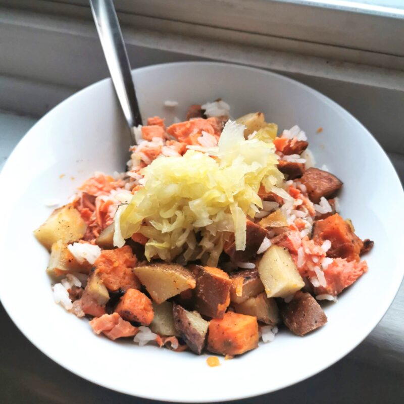 breakfast with sauerkraut
