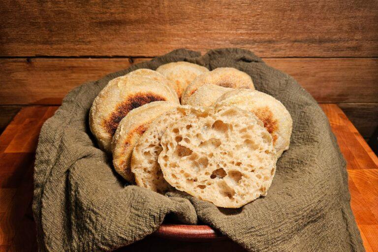 The BEST Sourdough English Muffins
